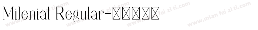 Milenial Regular字体转换